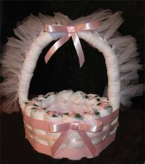 Baby Diaper Basket OOAK Baby Shower Gift & Centerpiec  
