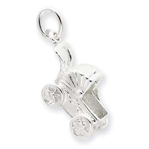  Sterling Silver Baby Buggie Charm Vishal Jewelry Jewelry