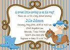 24 Cowboy/Cowgirl Rocking Horse Baby Shower Invitations