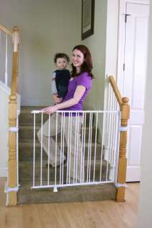  Regalo Extra Tall Top of Stair Gate, White Baby