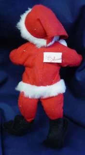 above front and back view this santa claus stands approximately 9 