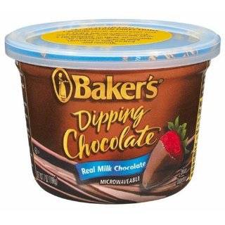 Bakers Dipping Chocolate, Milk Chocolate, 7 Ounce Microwavable Tubs 