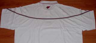 Arizona Cardinals Polo Shirt Medium Reebok NFL Embroidered Double 