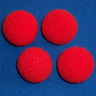 Effect Four sponge balls appear, disappear and muliply in the 