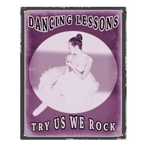 Dancing vintage sign dance lessons ballroom dancing antique wall decor 