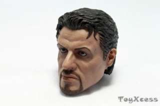 Hot Toys Expendables Barney Ross Stallone HEAD NEW Free Fast 