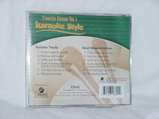 Favorite Hymns V1 Christian Karaoke Music NEW CD+G  