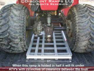 NEW ATV QUAD BI FOLD RAMP ALUMINUM LOADING RAMPS (IBF 7144 