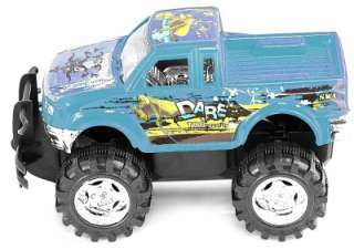 Thunder Bolt Super Car 4x4 Big Wheel Blue Off Road Truck  