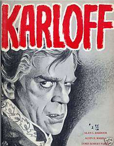 BORIS KARLOFF Illustrated Biography 1969 Near Fine Book  