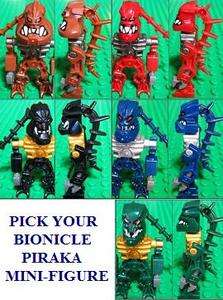 LEGO Bionicle PIRAKA Mini Figure Pick From  AVAK, HAKANN, REIDAK 