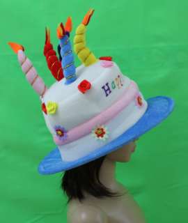 Happy Birthday Cake Candle Funny Hat Party Costume Kids  