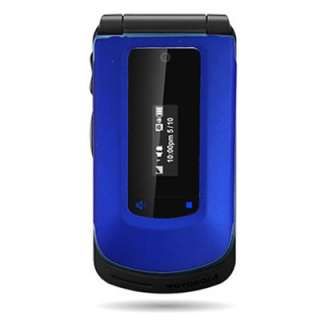 Rubberized Hard Blue Case Fr Boost Mobile Motorola I412  