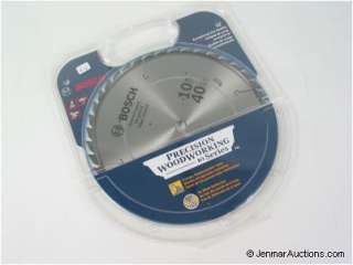   New Bosch Precision Woodworking Series 10 40T circular saw blade