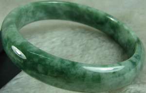 Nice Green Natural A Jade Jadeite Bangle Bracelet 72 MM B 098 1  