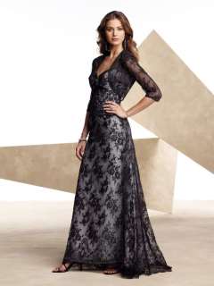 New Black Lace Wedding/Evening Dress Formal Gown  