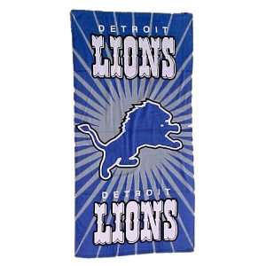  NFL Bath Towel   Detroit Lions Beach Towel