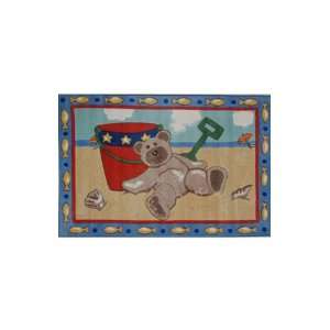  Fun Rugs Beach Bear 3 3 x 4 11 sand Area Rug