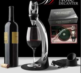 Magic Decanter Deluxe Wine Aerator w/Stand Wedding Gift  