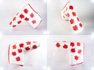 NEW RED MAPLE LEAF CANADA LIMITED EDITION PUTTER HEAD COVER FOR SCOTTY 