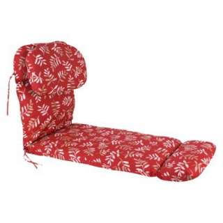 Outdoor Euro Style Chaise Lounge Cushion   Red/Tan Floral.Opens in a 