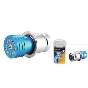  Blue 12V Car Cigarette Lighter Plug w/ Rhinestones 