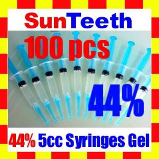 100pcs 44% Teeth Whitener Tooth Gel Whitening Syringes  