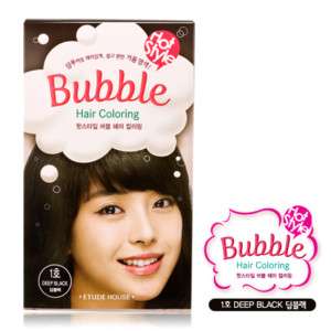 Etude House Hot Style Bubble Hair Coloring Color Dye Deep Black Korean