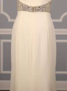 Carolina Herrera 32713 Ivory Silk Crepe Couture Destination Wedding 