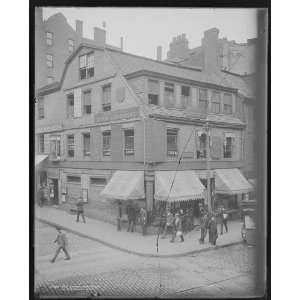   Old Corner Bookstore, first brick building in Boston