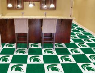 Michigan State University Modular Carpet Tiles Rubber Flooring  