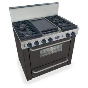   Convection Oven And Continuous Top Grates   Black Finish Appliances