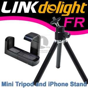 Cell Phone mini Tripod Stand + Holder for iPhone/Nokia  