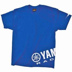  Factory Effex Yamaha Wrap T Shirt   Large/Blue Automotive
