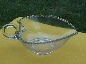 LOVELY, CANDLEWICK 9 HANDLED HEART BOWL  