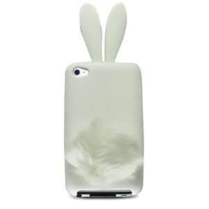  White Rabit Bunny Design Soft Silicone Skin Gel Cover Case 