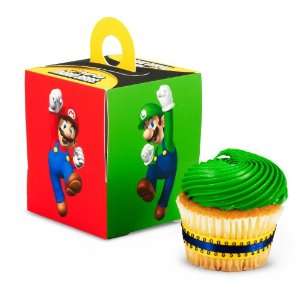    Lets Party By Super Mario Bros. Cupcake Boxes 