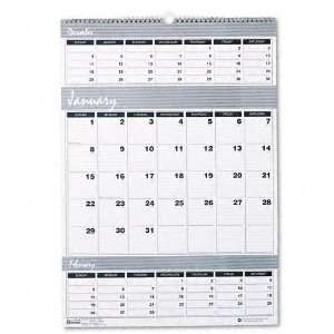   Months per Page Wall Calendar, 15 1/2 x 22    Sold as 2 Packs of   1