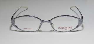NEW CHRISTIAN ROTH 14023 49 17 120 TITANIUM VIOLET EYEGLASS/GLASSES 