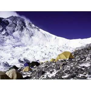  Advanced Base Camp with the Summit of Mt. Everest on 