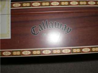   CALLAWAY CIGAR BOX HUMIDOR WITH HYGROMETER AND HUMIDIFICATION ELEMENT