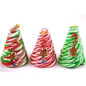  Peppermint Candy Tree Ornaments (Pack of 3)