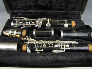 Vintage Bundy Selmer Co USA Clarinet Resonite w/ Case  