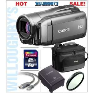 com Canon VIXIA HF M300 Full HD Flash Memory Camcorder + Spare Canon 
