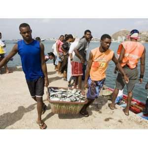 At the Fish Market, Mindelo, Sao Vicente, Cape Verde Islands, Africa 