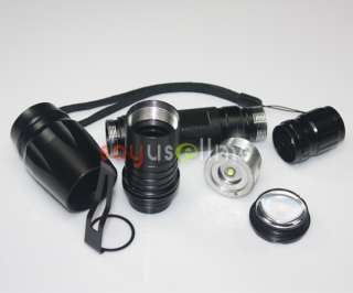 1600 Lm Zoomable CREE XML T6 LED Flashlight Torch Light  