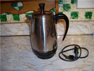 Vtg SW Farber FARBERWARE Superfast 8 cup Coffee pot  