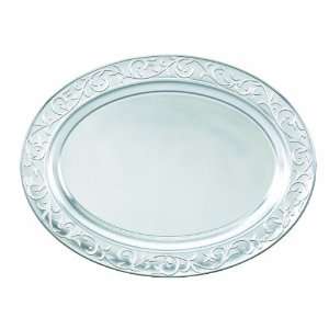  Lenox Opal Innocence Carved 17 Inch Large Oval Tray 