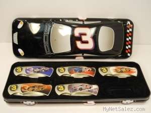 Dale Earnhardt Knife Set and Collectible Metal Tin  