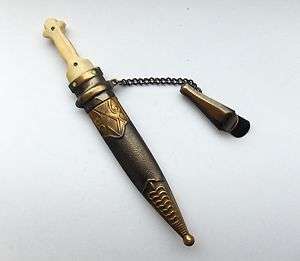   VINTAGE OLD SWORD DAGGER SHAPED MINIATURE BALL POINT PEN collectible